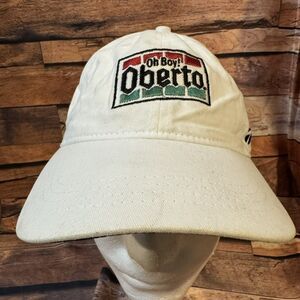 Oh Boy! Oberto Jerky Hat Cap White Adjustable Strapback Fishing Taylor Made